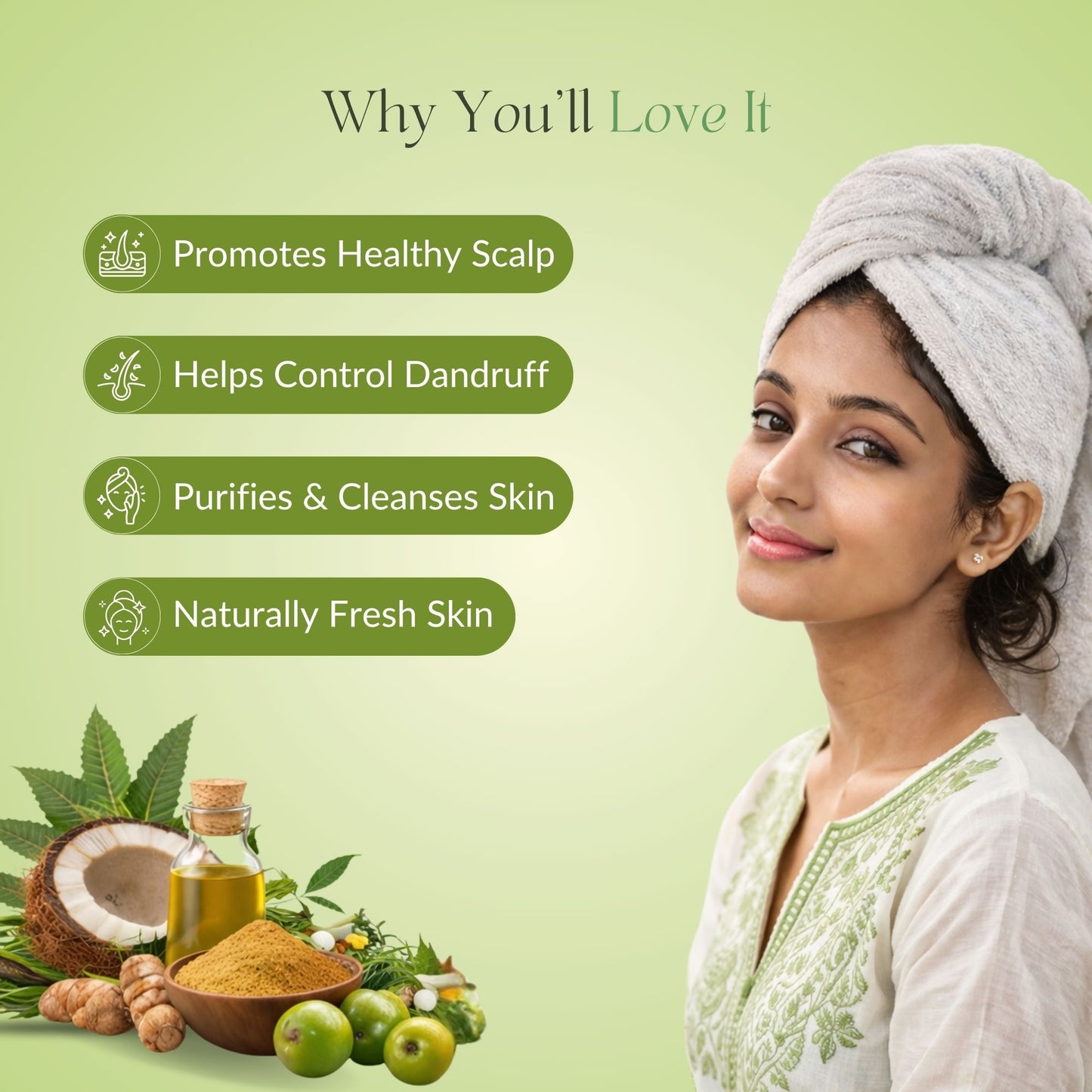 Herbal Hair & Skin Powder