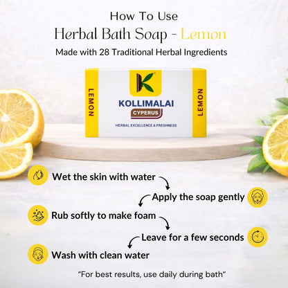 Herbal Bath Soap - Lemon