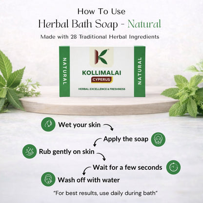 Herbal Bath Soap - Natural