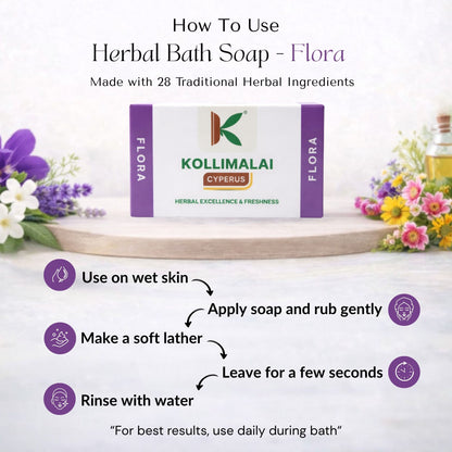 Herbal Bath Soap - Flora